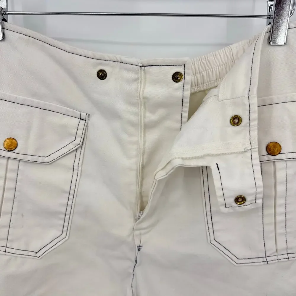 Vintage State O Maine by John Weitz White Shirt & Pool Shorts Mens XL Cabana Set